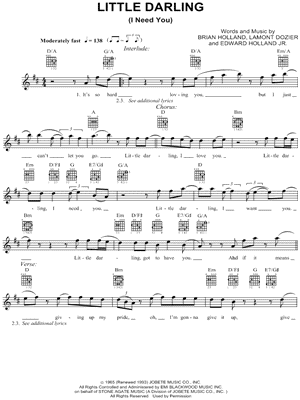 Little Darling by The Doobie Brothers - Sheet Music
