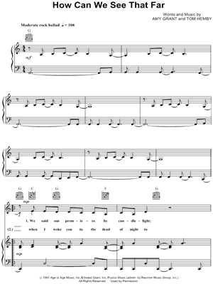 How Can We See That Far by Amy Grant - Sheet Music