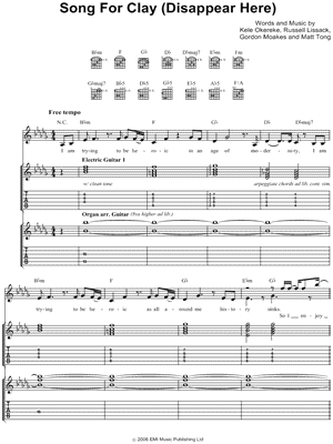 Song for Clay (Disappear Here)