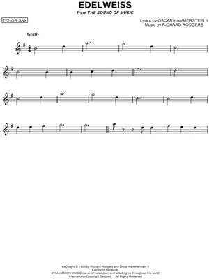 Edelweiss from The Sound of Music - Sheet Music