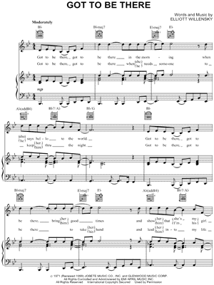 Got To Be There by Michael Jackson - Sheet Music