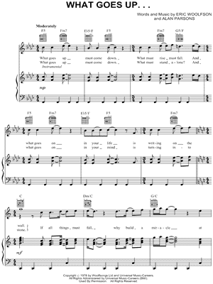 What Goes Up. . . by Alan Parson - Sheet Music