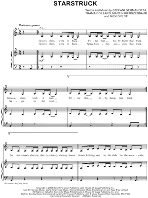 Starstruck by Lady Gaga - Sheet Music