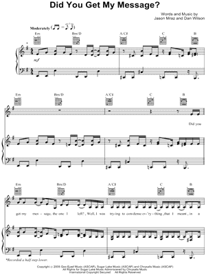 Did You Get My Message?