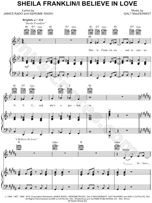 Sheila Franklin / I Believe In Love