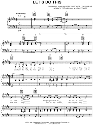 Let's Do This by Miley Cyrus - Sheet Music