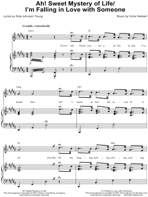 Ah! Sweet Mystery of Life / I'm Falling In Love With Someone