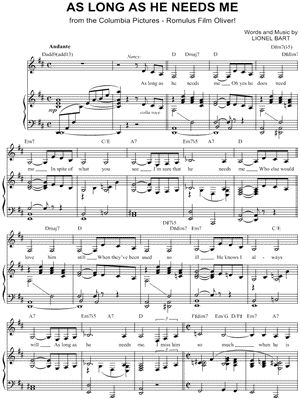 As Long as He Needs Me