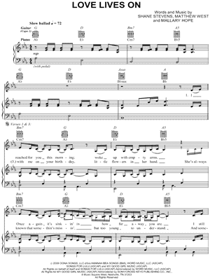 Love Lives On by Mallary Hope - Sheet Music