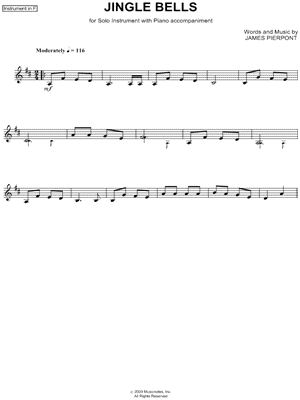 Jingle Bells - F Instrument
