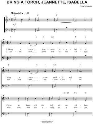 Bring a Torch, Jeannette, Isabella