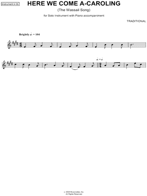 Here We Come A-Caroling