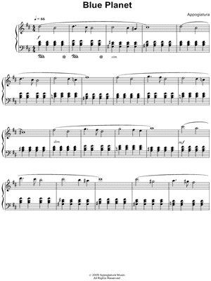 Blue Planet by Appogiatura - Sheet Music