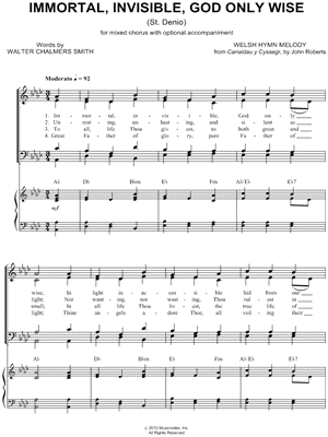Immortal, Invisible, God Only Wise
