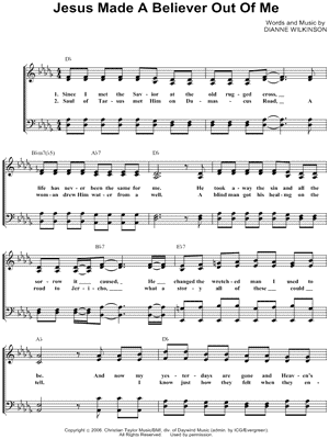 Jesus Made a Believer Out of Me by Kingdom Heirs - Sheet Music