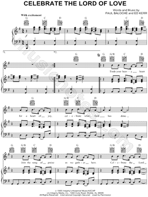 Celebrate the Lord of Love