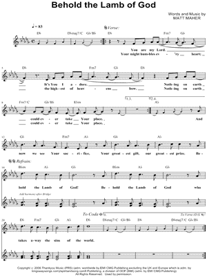 Behold the Lamb of God