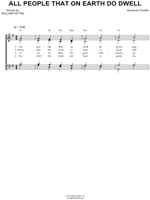 All People That on Earth Do Dwell