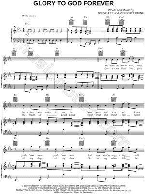 Glory To God, Forever