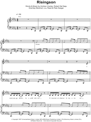 Risingson by Massive Attack - Sheet Music