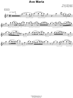 Ave Maria - Violin I