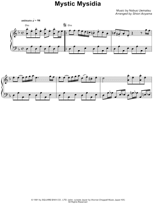 Mystic Mysidia from Final Fantasy IV - Sheet Music