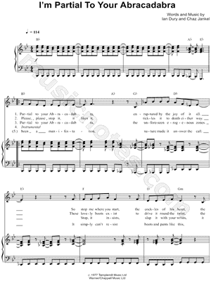 I'm Partial To Your Abracadabra