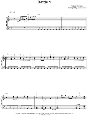 Battle 1 from Final Fantasy IX - Sheet Music