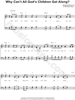 Why Can't All God's Children Get Along?