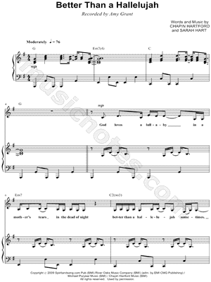 Better Than a Hallelujah