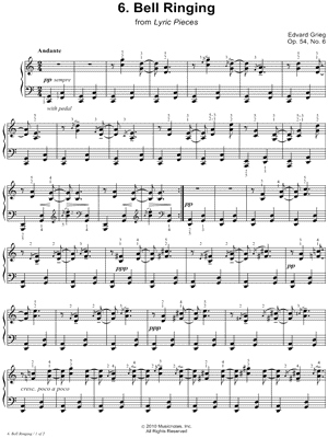 Lyric Pieces, Op. 54, No. 6: Bell Ringing