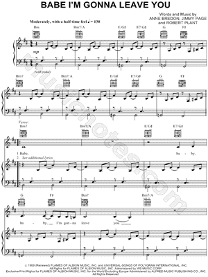 Babe I'm Gonna Leave You