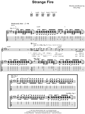 Strange Fire by Indigo Girls - Sheet Music