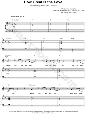 How Great Is the Love