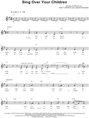 Sing Over Your Children by Matt Maher - Sheet Music