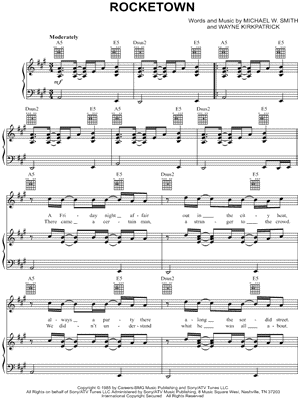 Rocketown by Michael W. Smith - Sheet Music