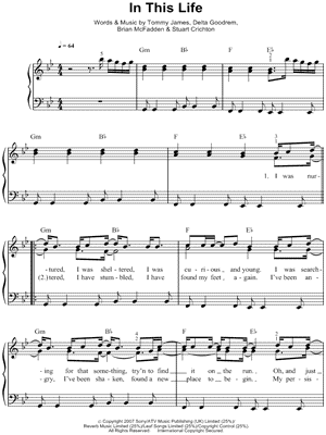 In This Life by Delta Goodrem - Sheet Music