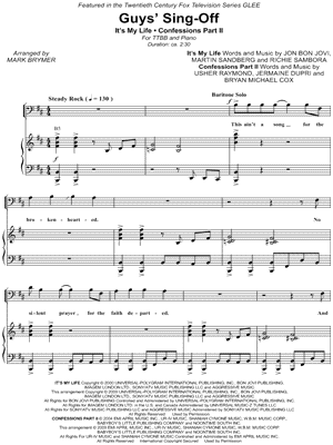 Guys' Sing-Off by Glee Cast - Sheet Music