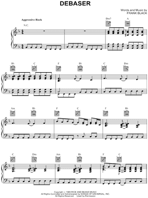 Debaser by The Pixies - Sheet Music