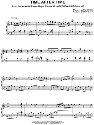 Time After Time by Frank Sinatra - Sheet Music