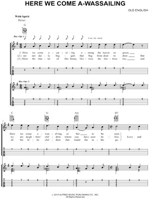 Here We Come a-Wassailing