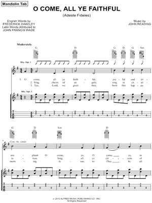 O Come, All Ye Faithful