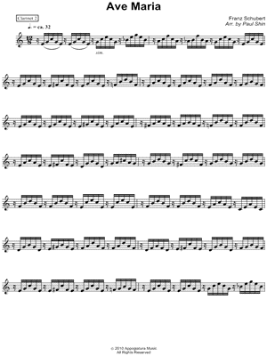 Ave Maria - Clarinet Part 2 (Woodwind Quartet)