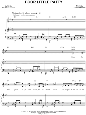 Poor Little Patty from Fugitive Songs - Sheet Music