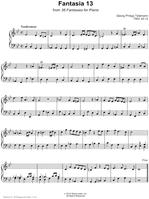 36 Fantasies for Piano: Fantasia 13