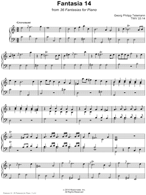 36 Fantasies for Piano: Fantasia 14
