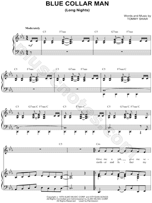 Blue Collar Man (Long Nights)