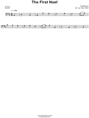 The First Noel - Cello (Part 4)