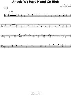 Angels We Have Heard on High - Viola