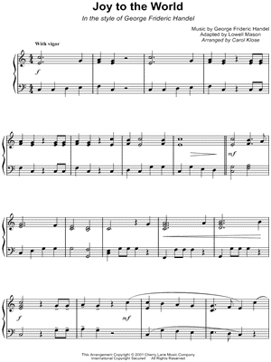 Joy to the World - In the style of Handel